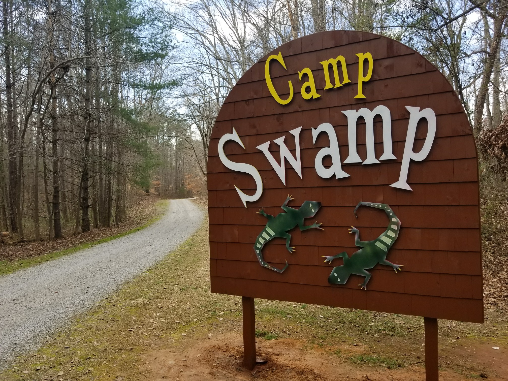 Camp Swamp Entrance Sign
